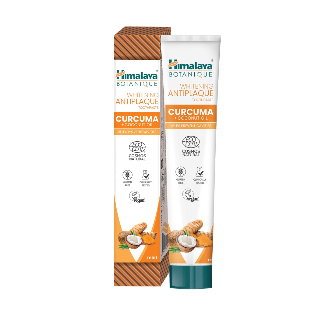 đ Himalaya Botanique Whitening Antiplaque Zahnpasta Kurkuma + Kokosnussöl 75 ml (100% off)
