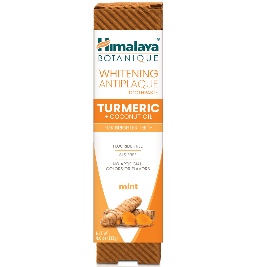 Himalaya Botanique Aufhellende Antiplaque Zahnpasta Kurkuma + Kokosnussöl 113G