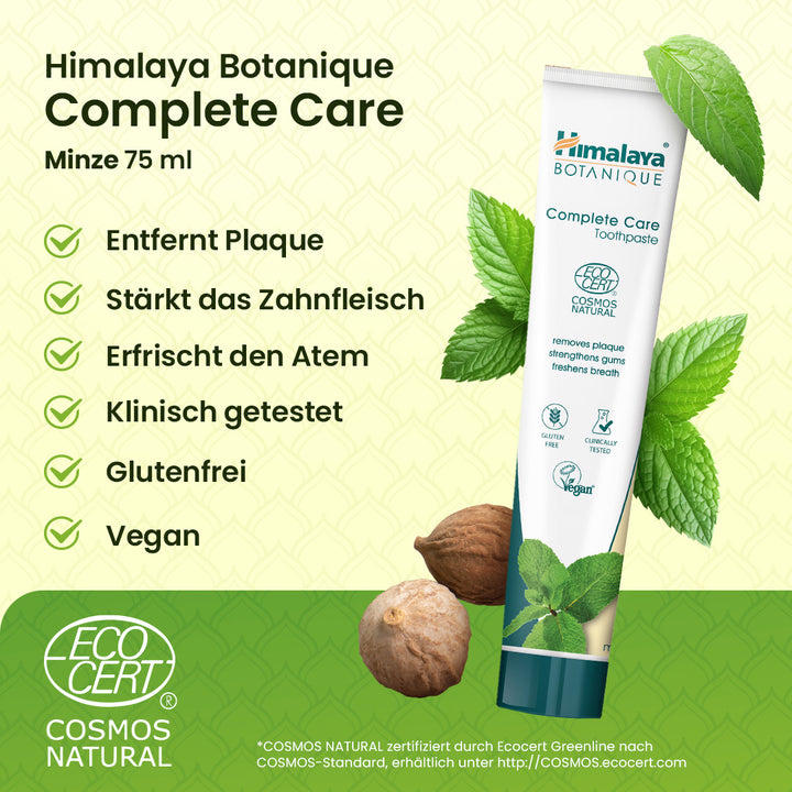 Himalaya Botanique Complete Care Zahnpasta – Minze 75 ml