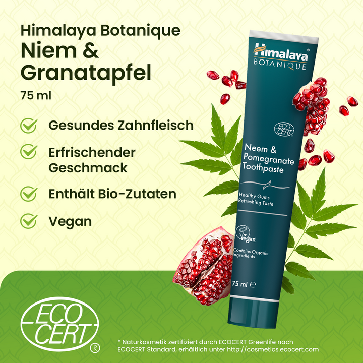 Himalaya Botanique Niem & Granatapfel Zahnpasta 75 ml