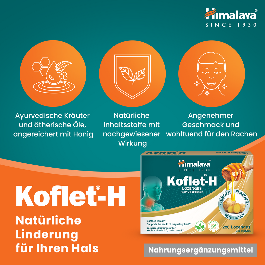 Himalaya Koflet-H Ingwer - Lozenges 2x6s