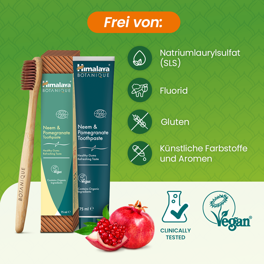 Himalaya Botanique Niem & Granatapfel Zahnpasta 75 ml