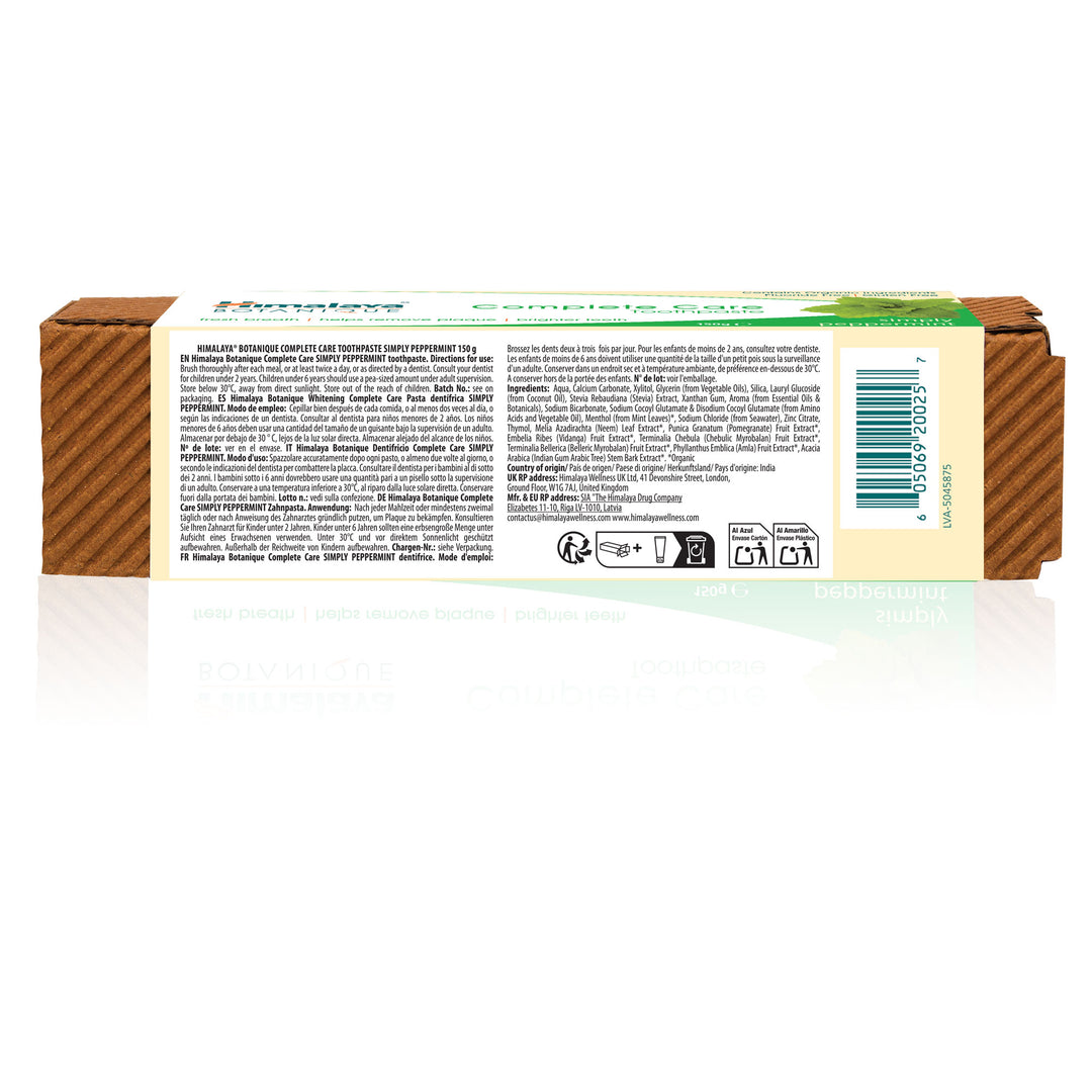Himalaya BOTANIQUE Complete Care Zahnpasta - Simply Peppermint - 150g
