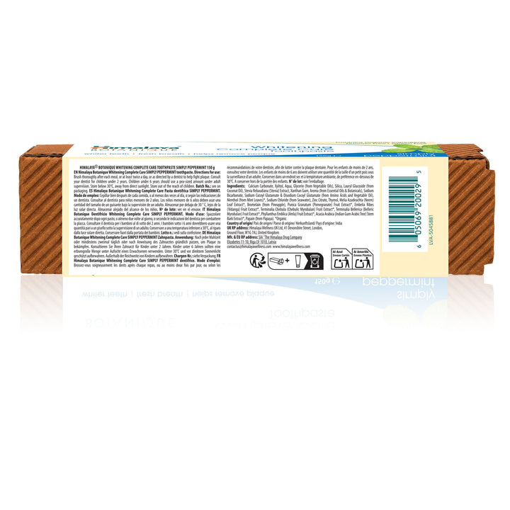 Himalaya BOTANIQUE Whitening Complete Care Zahnpasta - Simply Peppermint - 150g