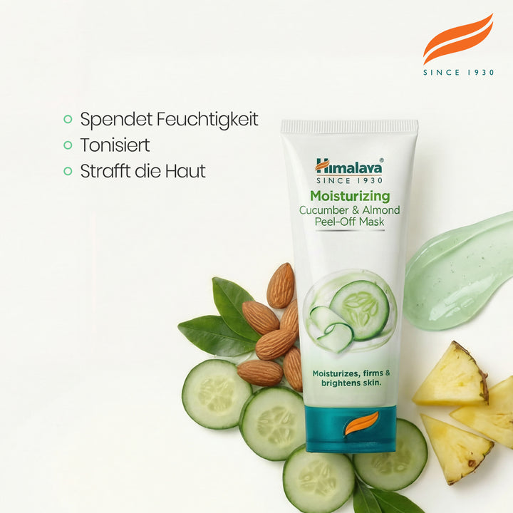 Himalaya Feuchtigkeitsspendende Gurken-Mandel-Peel-off-Maske - 75ml