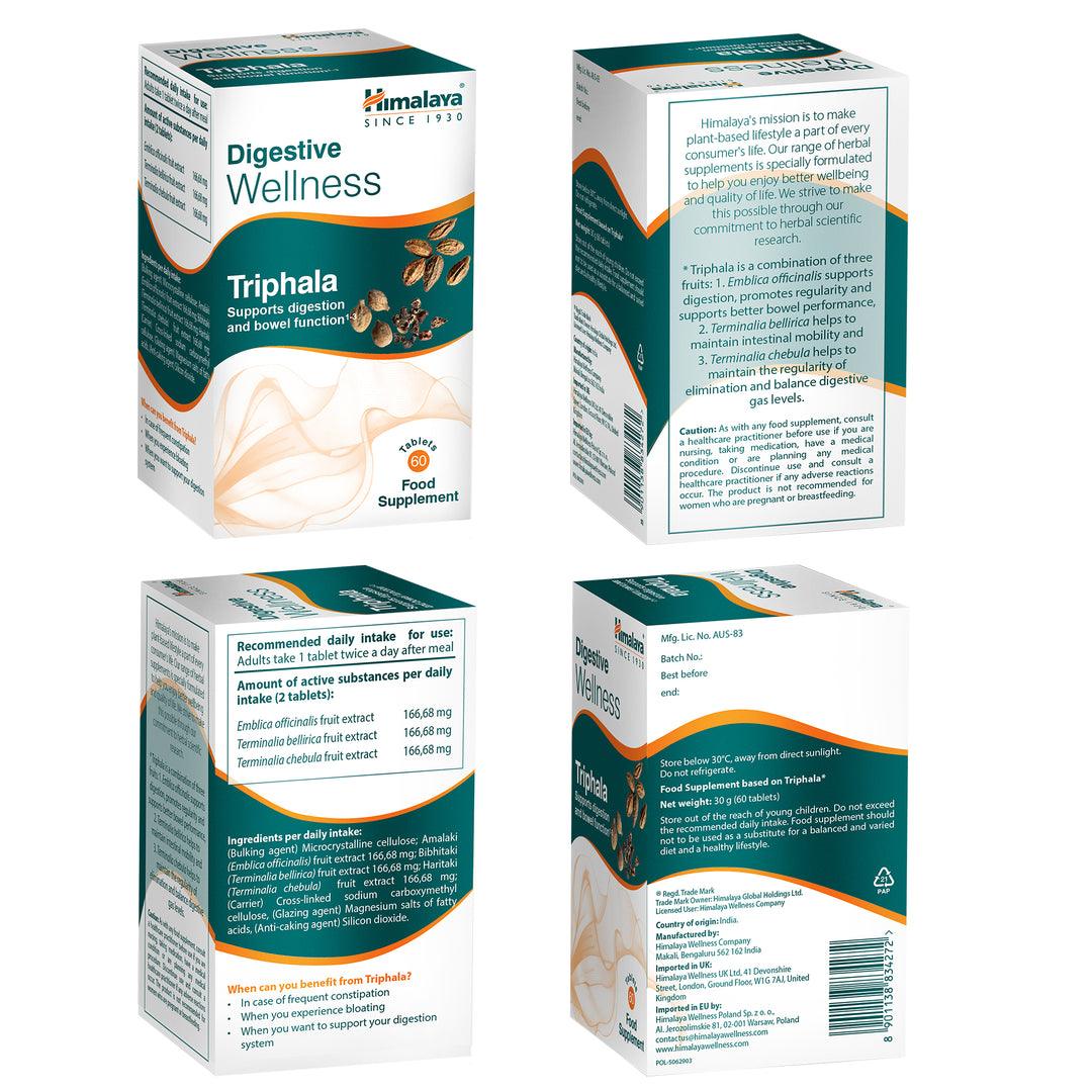 Himalaya Digestive Wellness Triphala - 60 Tabletten