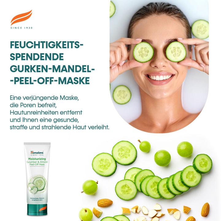 Himalaya Feuchtigkeitsspendende Gurken-Mandel-Peel-off-Maske - 75ml