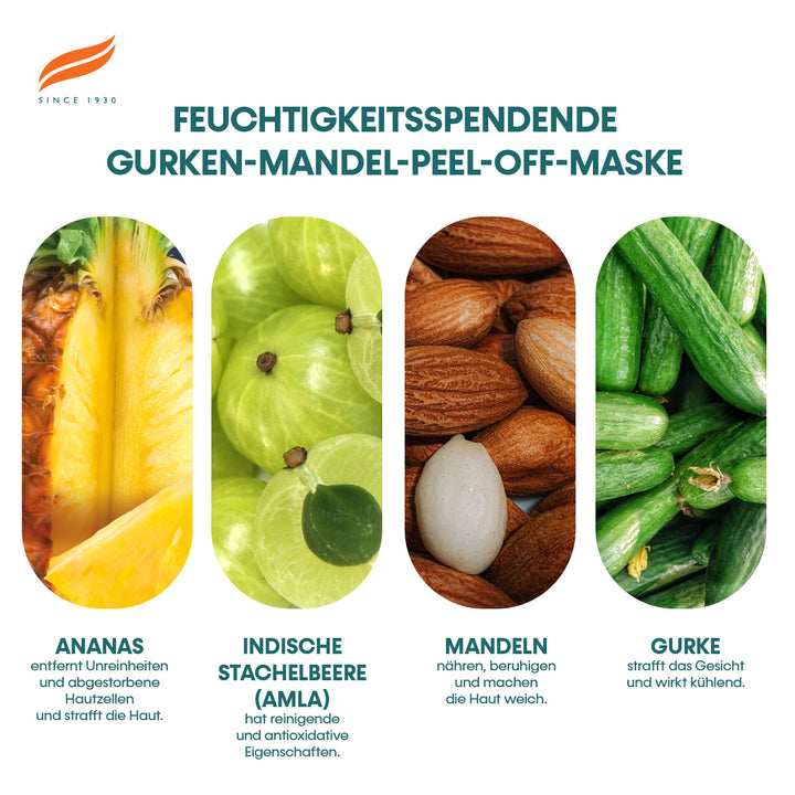Himalaya Feuchtigkeitsspendende Gurken-Mandel-Peel-off-Maske - 75ml