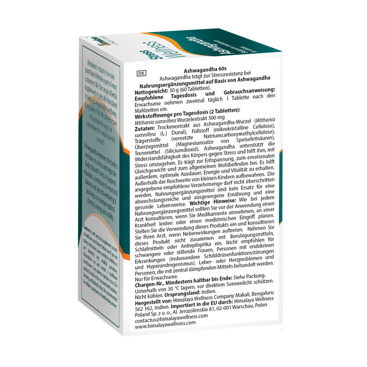 Himalaya Stress Wellness Ashvagandha - 60 Tabletten