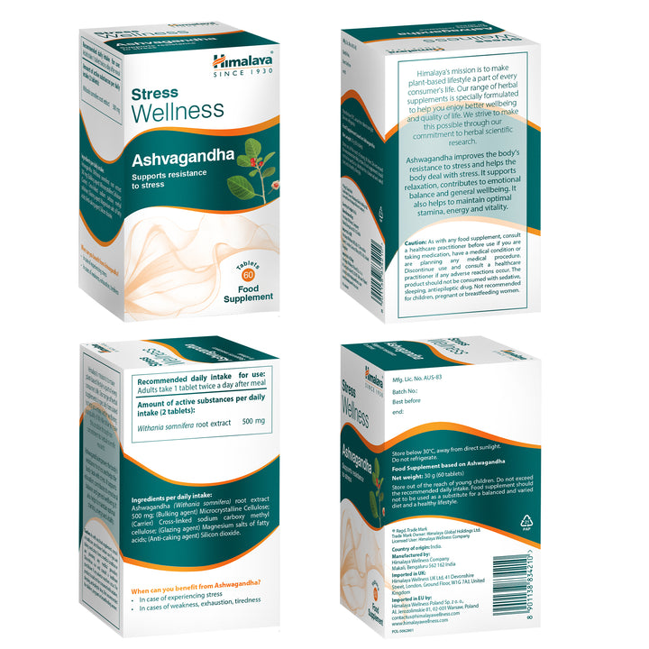Himalaya Stress Wellness Ashvagandha - 60 Tabletten