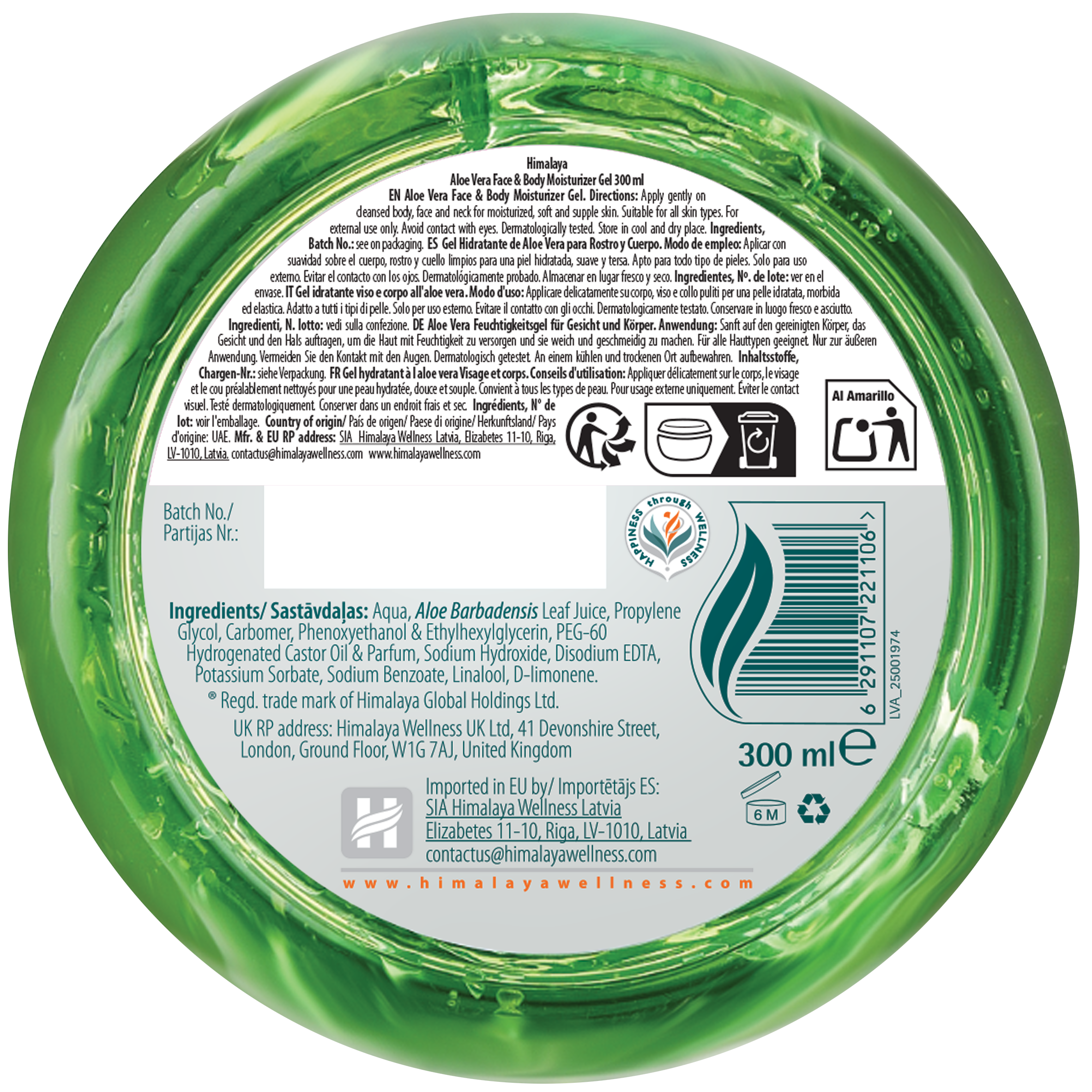Bionatural Aloe Vera Feuchtigkeitscreme Für Gesicht & Körper – 200 Ml, Für Alle Hauttypen