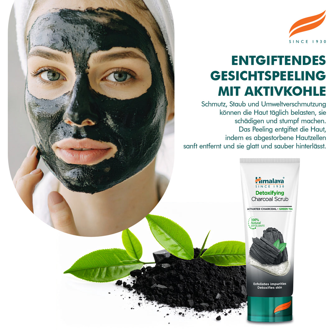 Himalaya Detoxing Aktiv-Kohle-Peeling - 75ml