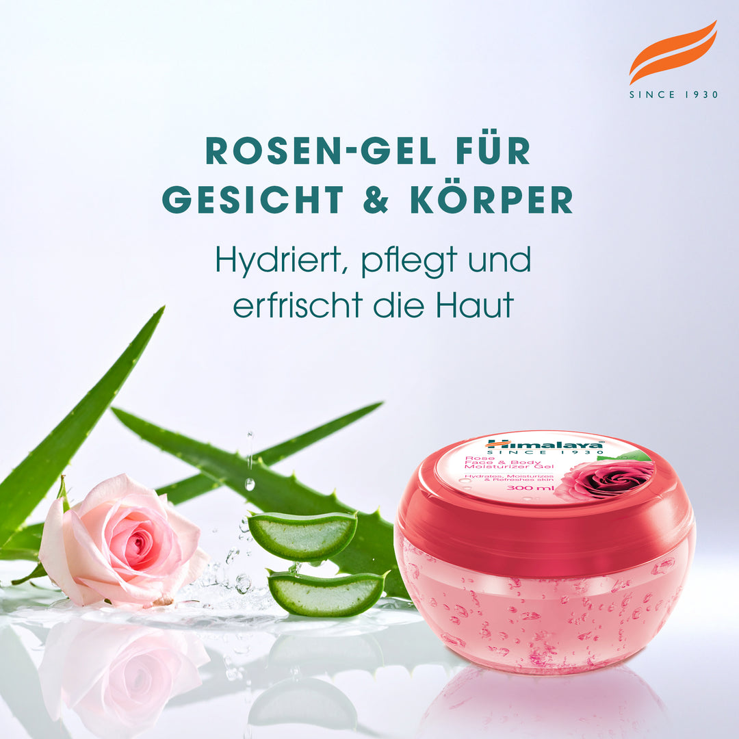 Himalaya Rose Feuchtigkeitsspendendes Gel Fur Gesicht Und Korper - 300ml