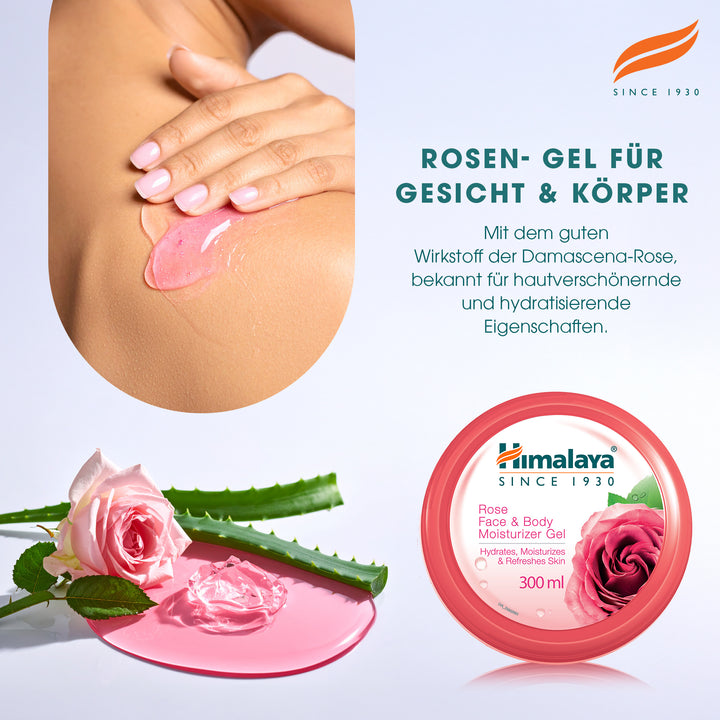 Himalaya Rose Feuchtigkeitsspendendes Gel Fur Gesicht Und Korper - 300ml