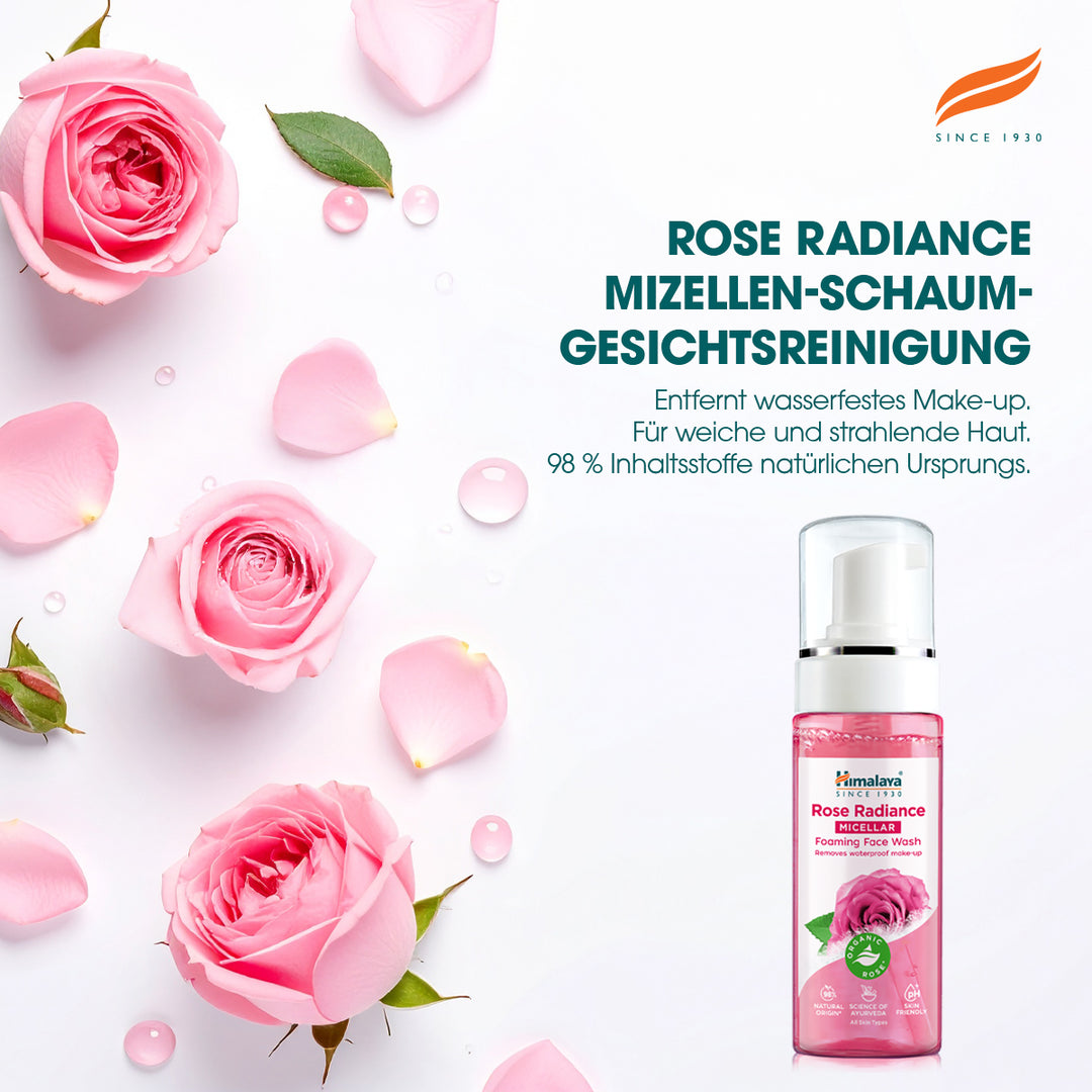 Himalaya Rose Radiance Mizellare Schaumende Gesichtsreinigung - 150ml