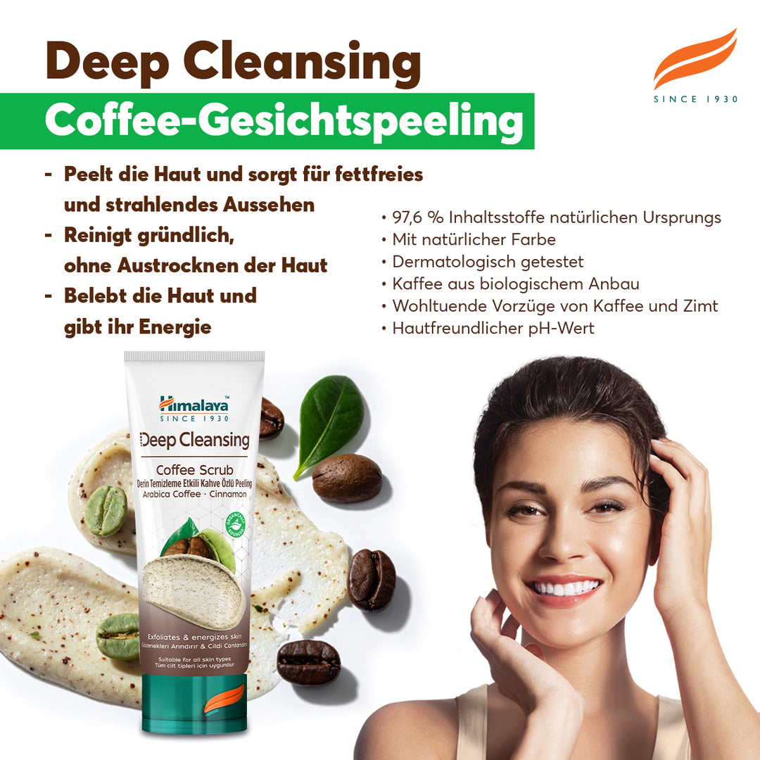 Himalaya Tiefenreinigendes Kaffee-Gesichtspeeling – 75 ml