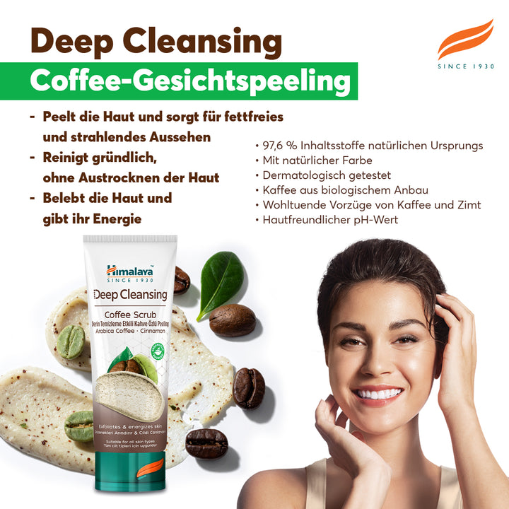 Himalaya Tiefenreinigendes Kaffee-Gesichtspeeling – 75 ml