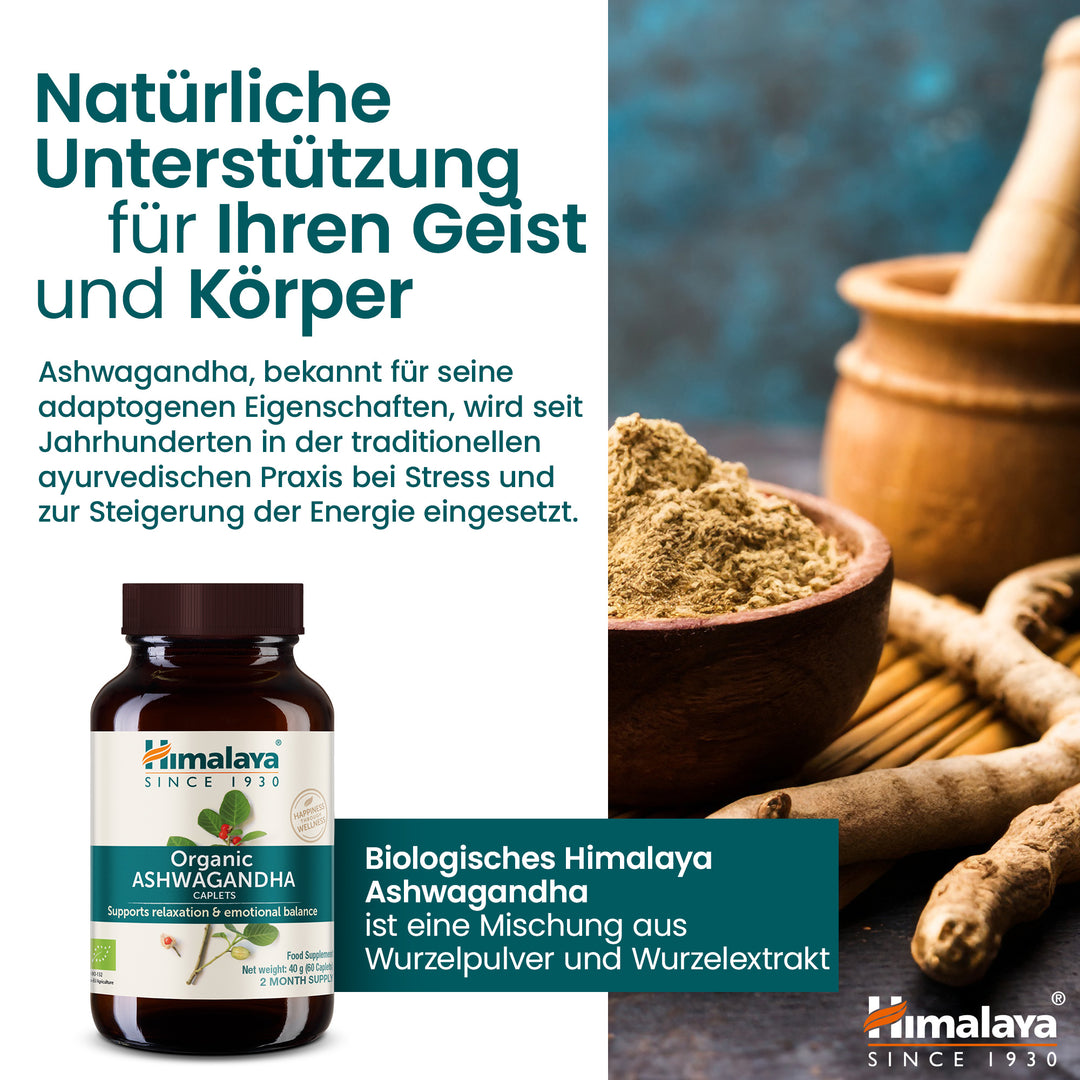 Himalaya Organic Ashwagandha (Indian Ginseng) – Himalaya Wellness (Germany)