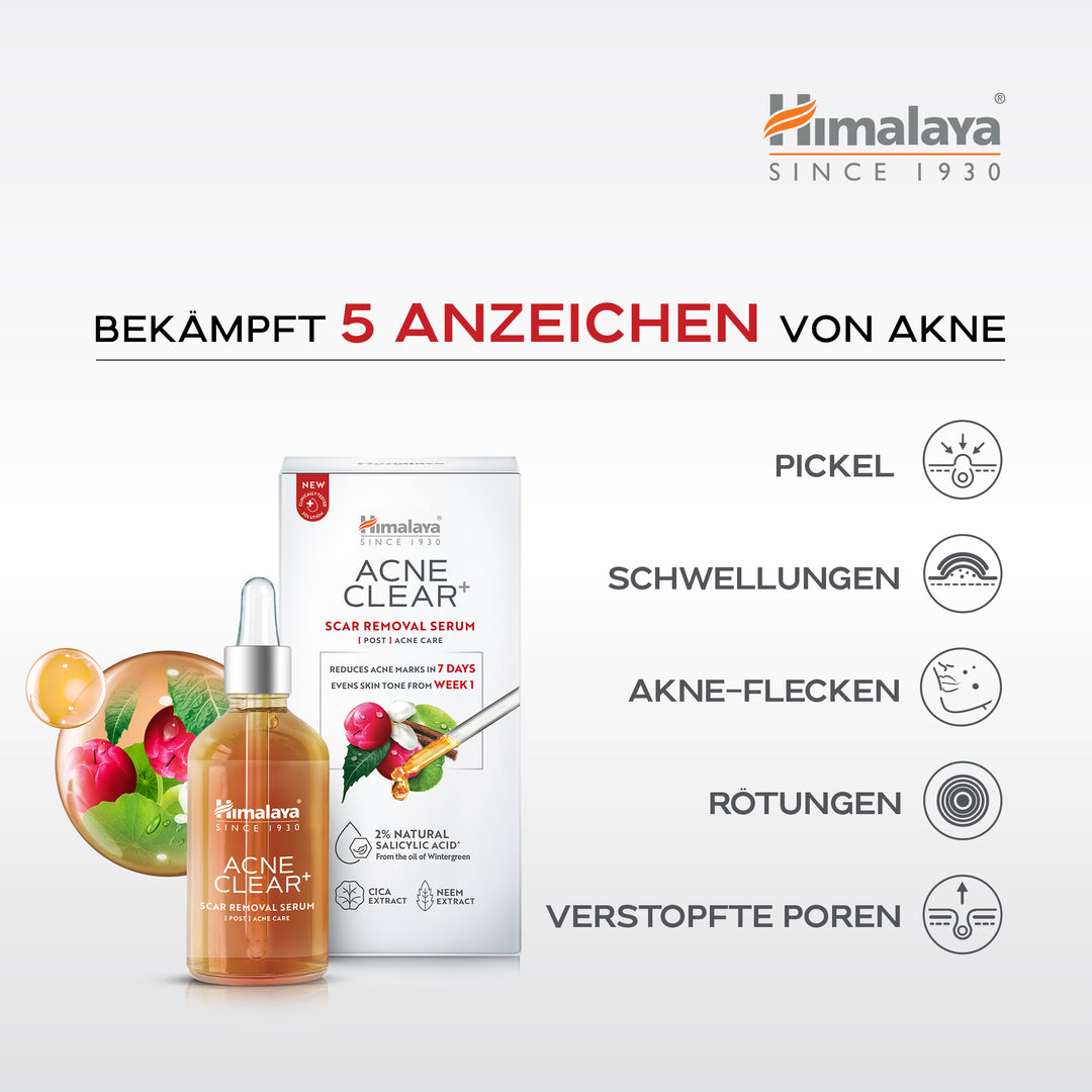 Himalaya Acne Clear+ Serum zur Narbenentfernung