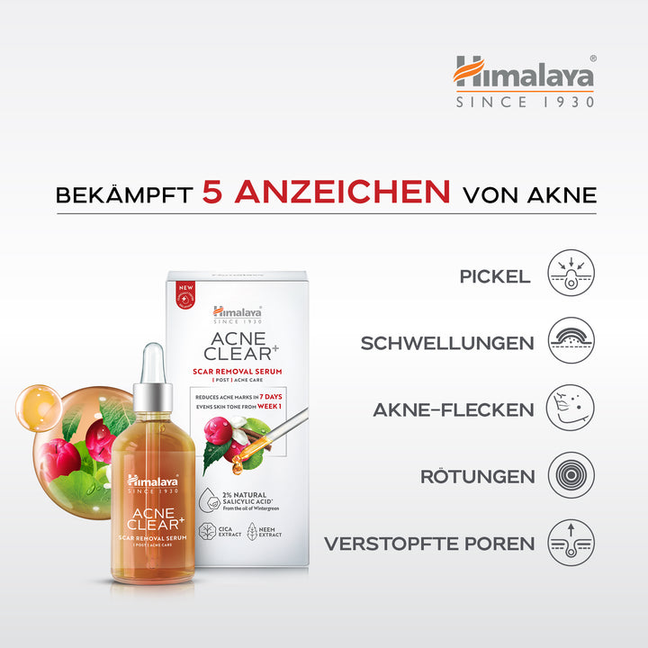 Himalaya Acne Clear+ Serum zur Narbenentfernung