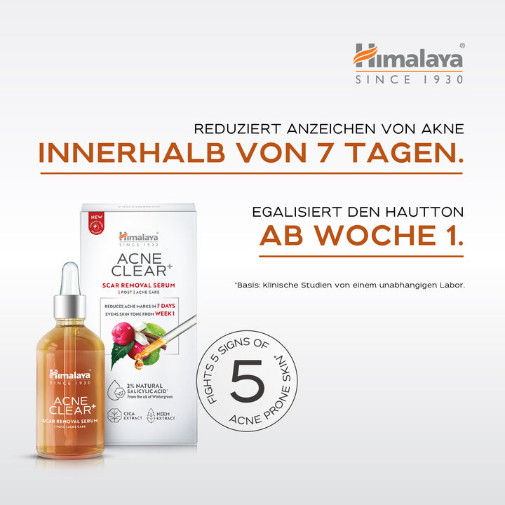Himalaya Acne Clear+ Serum zur Narbenentfernung