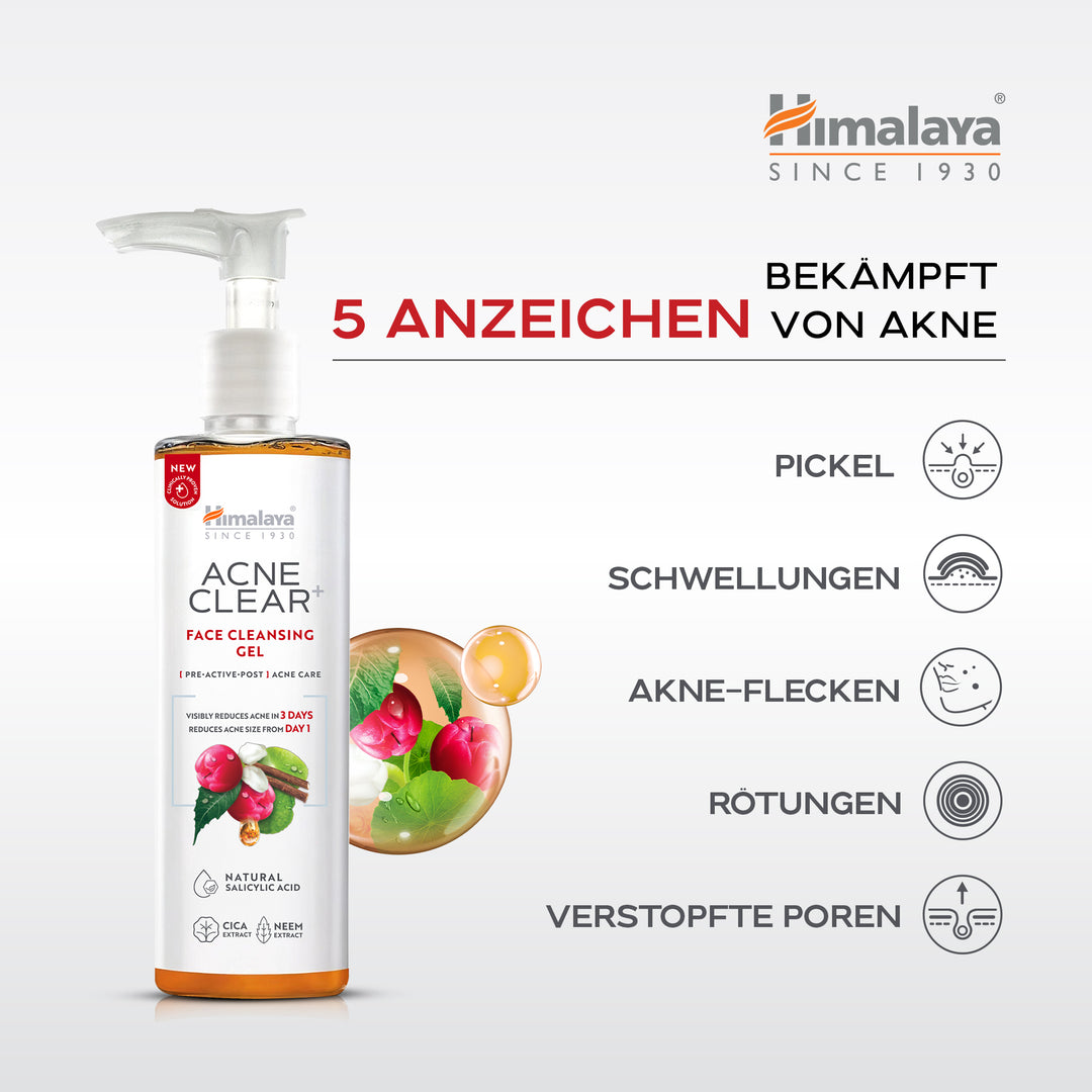 Himalaya Acne Clear+ Gesichtsreinigungsgel
