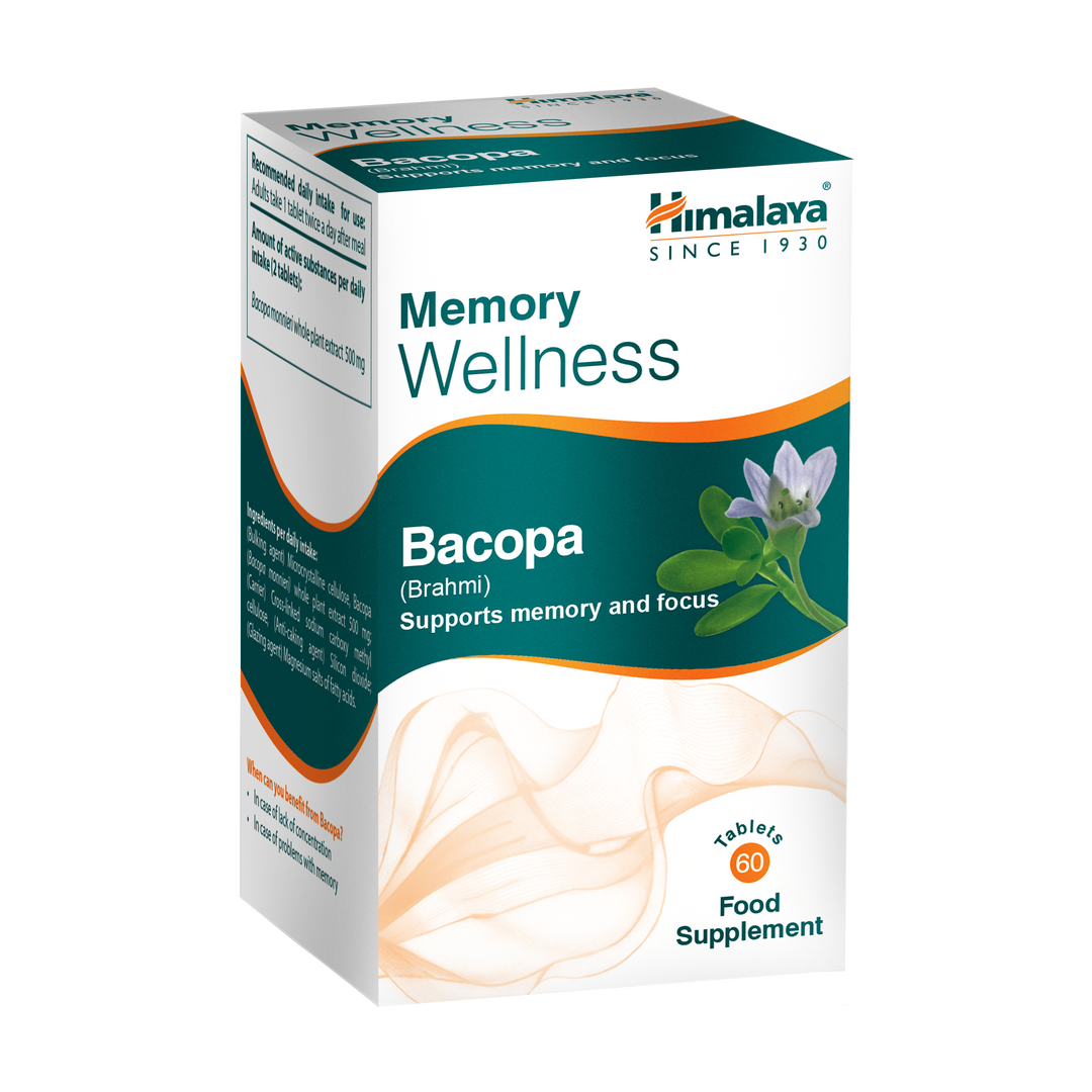 Himalaya Memory Wellness Focus Bacopa (Brahmi) - 60 Tabletten