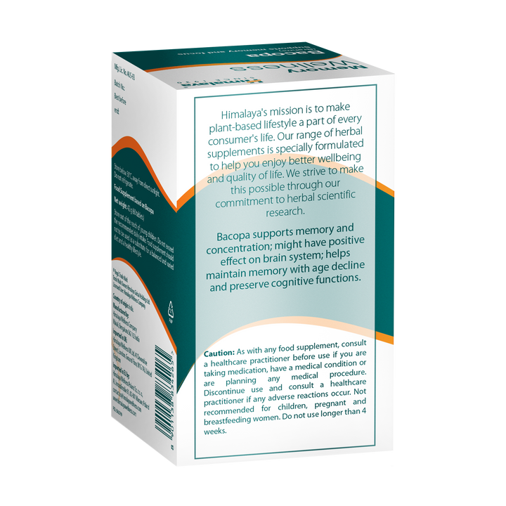 Himalaya Memory Wellness Focus Bacopa (Brahmi) - 60 Tabletten