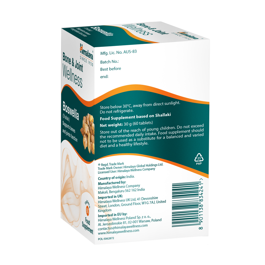 Himalaya Bone & Joint Wellness Boswellia - 60 Tabletten