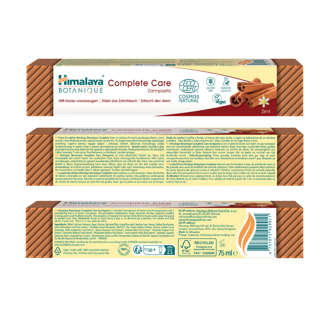 Himalaya Botanique Complete Care Zahnpasta – Zimt 75 ml