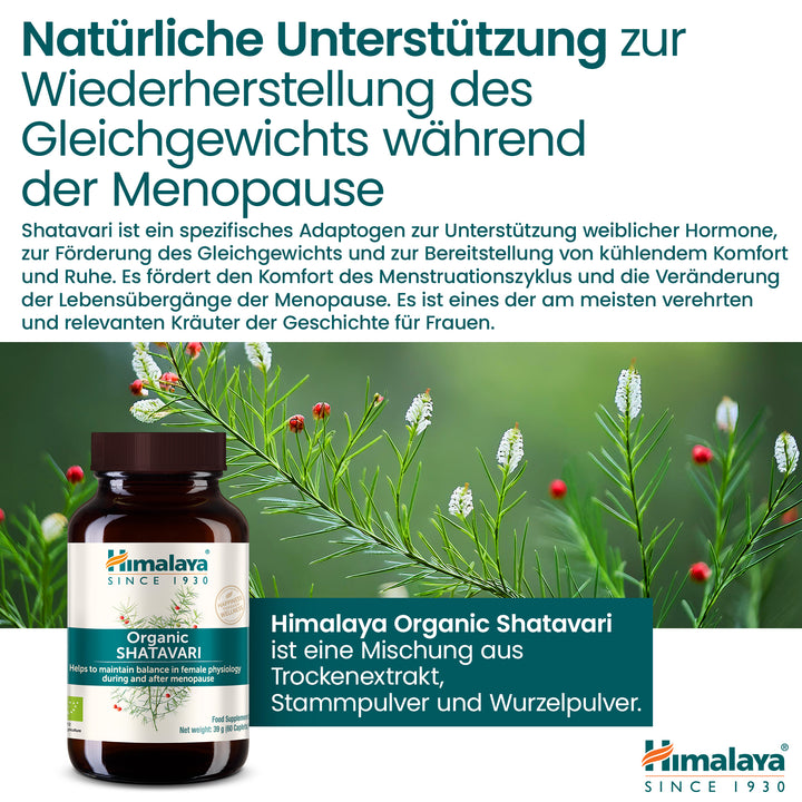 Himalaya Organic Shatavari 60 Tabletten