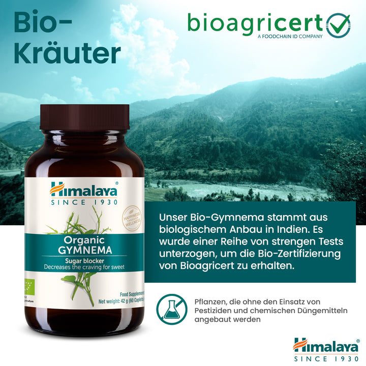 Himalaya Organic Gymnema 60 Tabletten