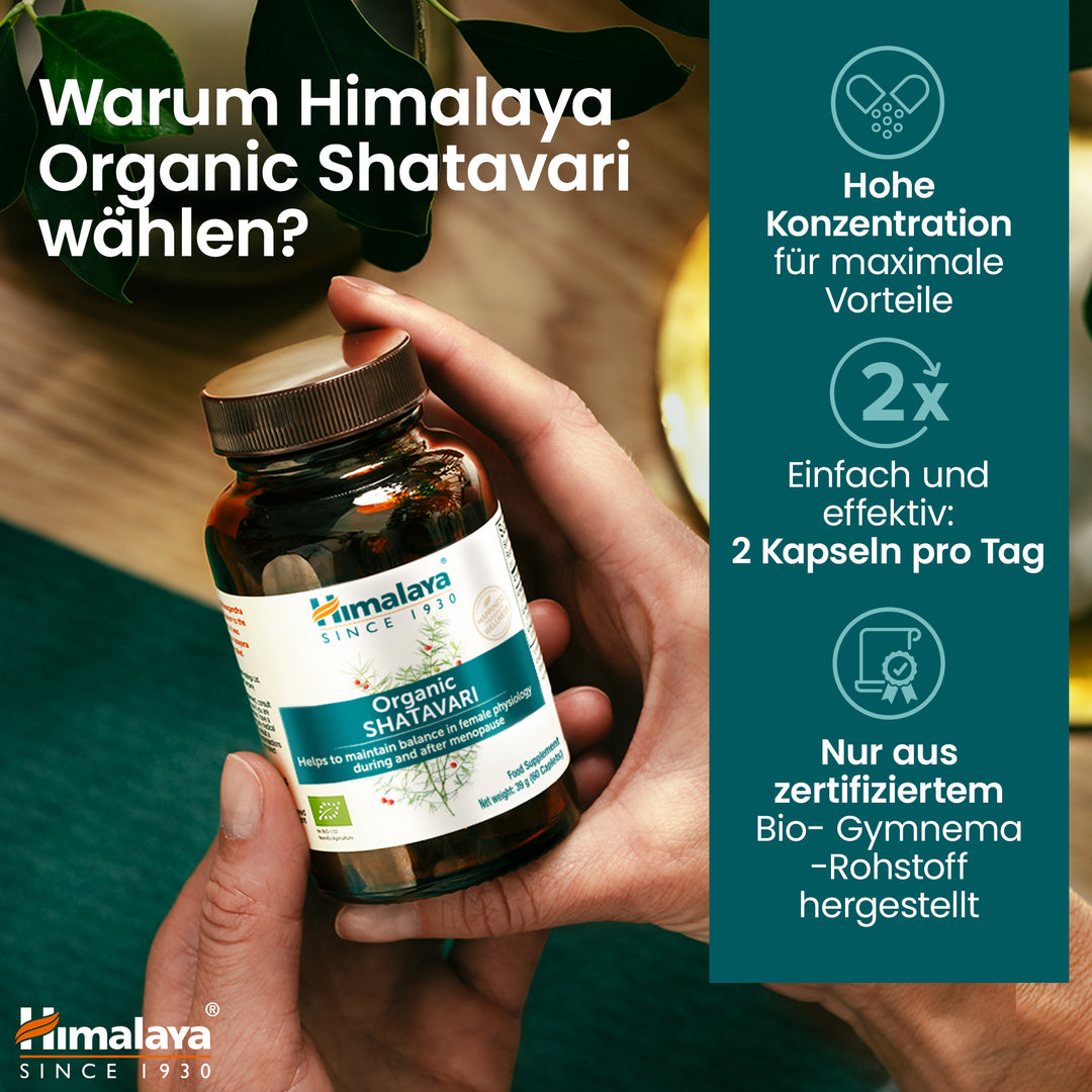 Himalaya Organic Shatavari 60 Tabletten