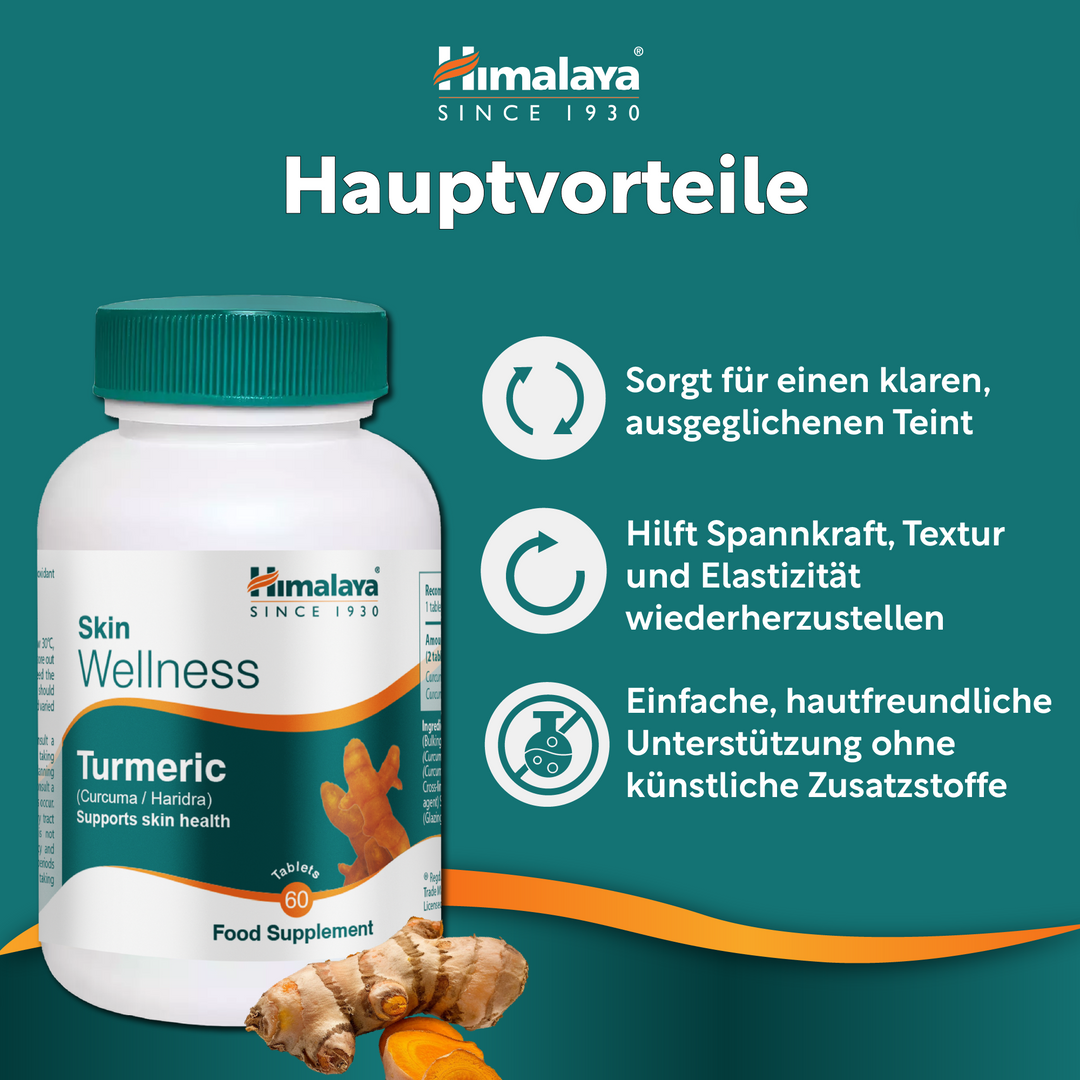 Himalaya Skin Wellness Kurkuma - 60 Tabletten