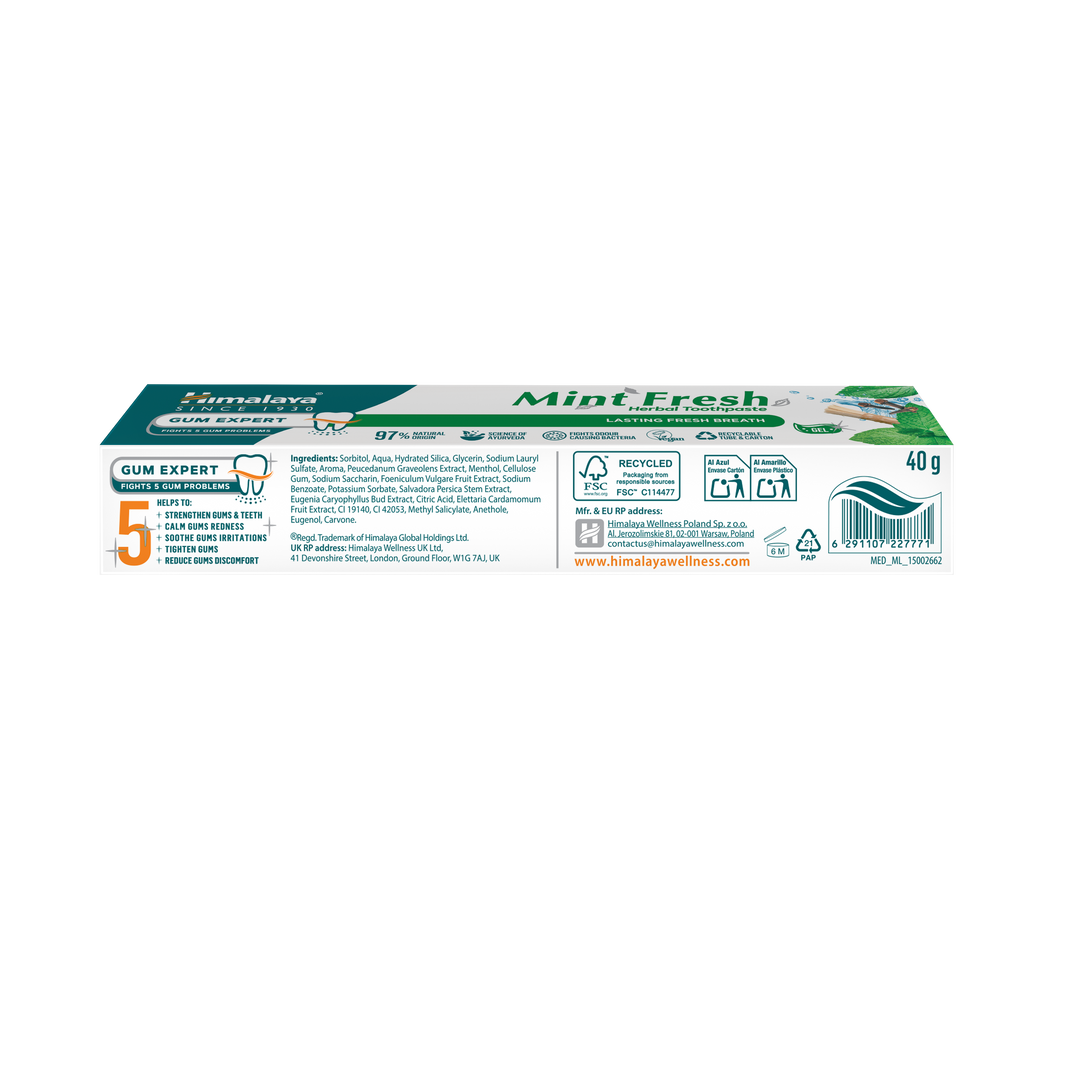 Himalaya Gum Expert – Mint Fresh Zahnpasta - Reisepackung 40g