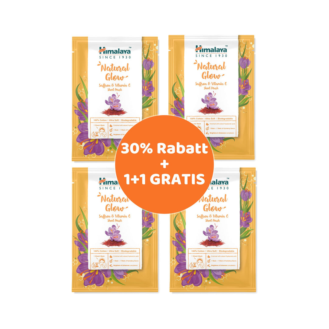 Himalaya Natural Glow Safran & Vitamin C Sheet Mask - 30ml