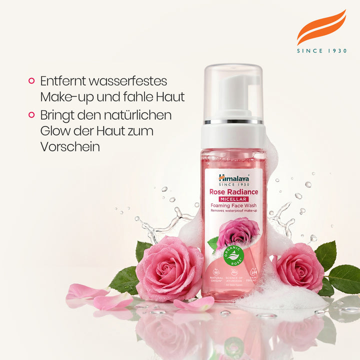 Himalaya Rose Radiance Mizellare Schaumende Gesichtsreinigung - 150ml
