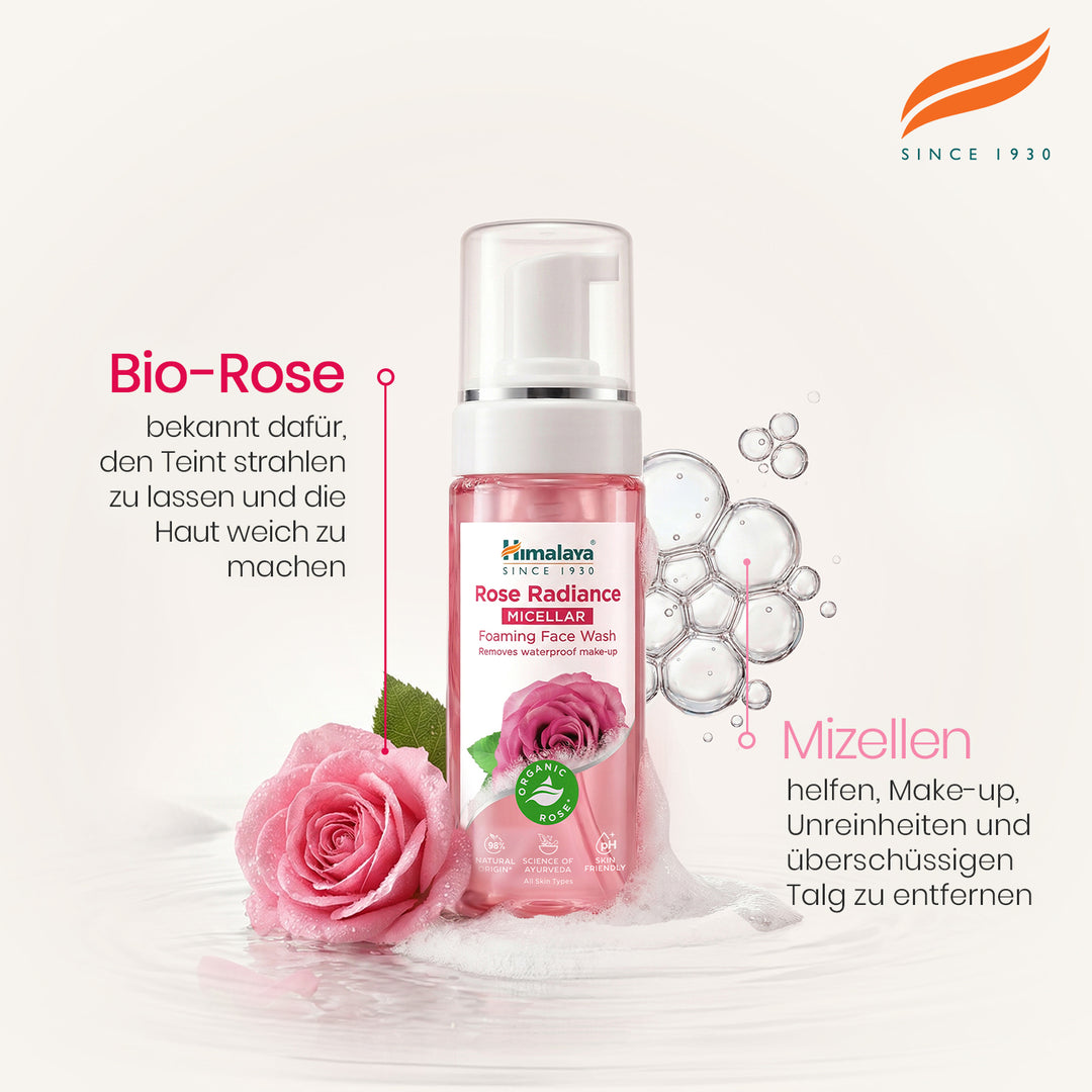 Himalaya Rose Radiance Mizellare Schaumende Gesichtsreinigung - 150ml
