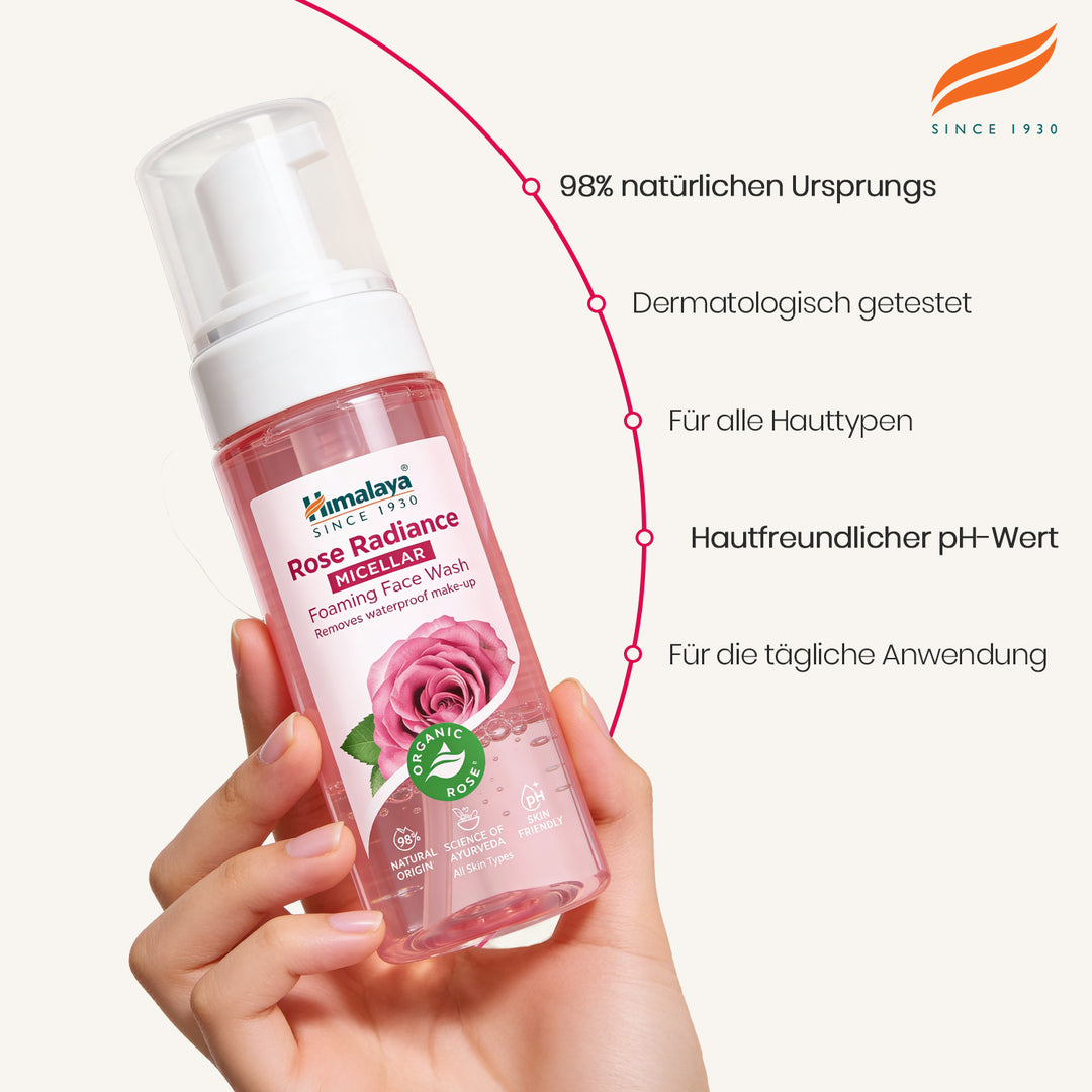 Himalaya Rose Radiance Mizellare Schaumende Gesichtsreinigung - 150ml