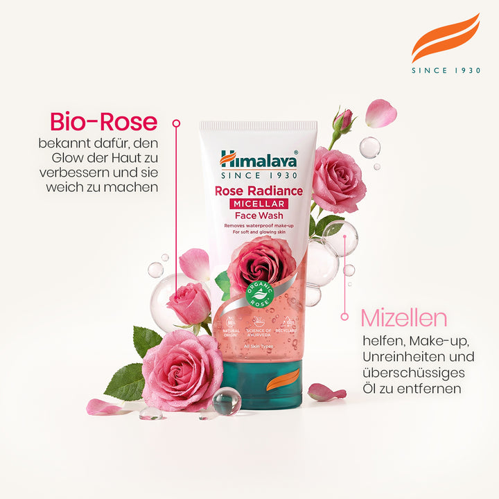 Himalaya Rose Radiance Micellar Face Wash - 150ml