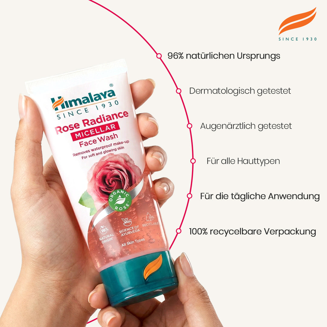 Himalaya Rose Radiance Micellar Face Wash - 150ml
