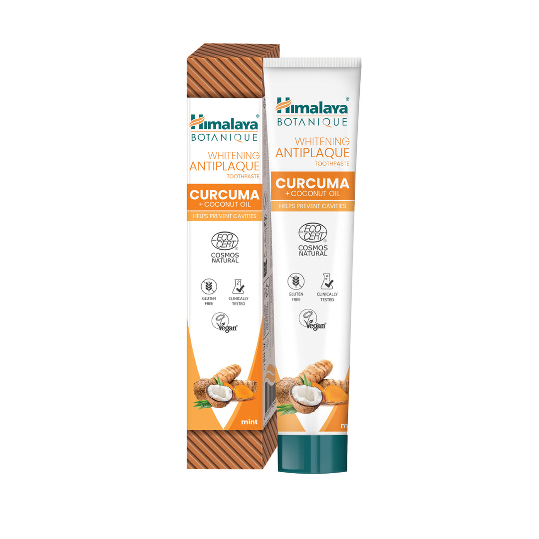 Himalaya Botanique Whitening Antiplaque Zahnpasta Kurkuma + Kokosnussöl 75 ml