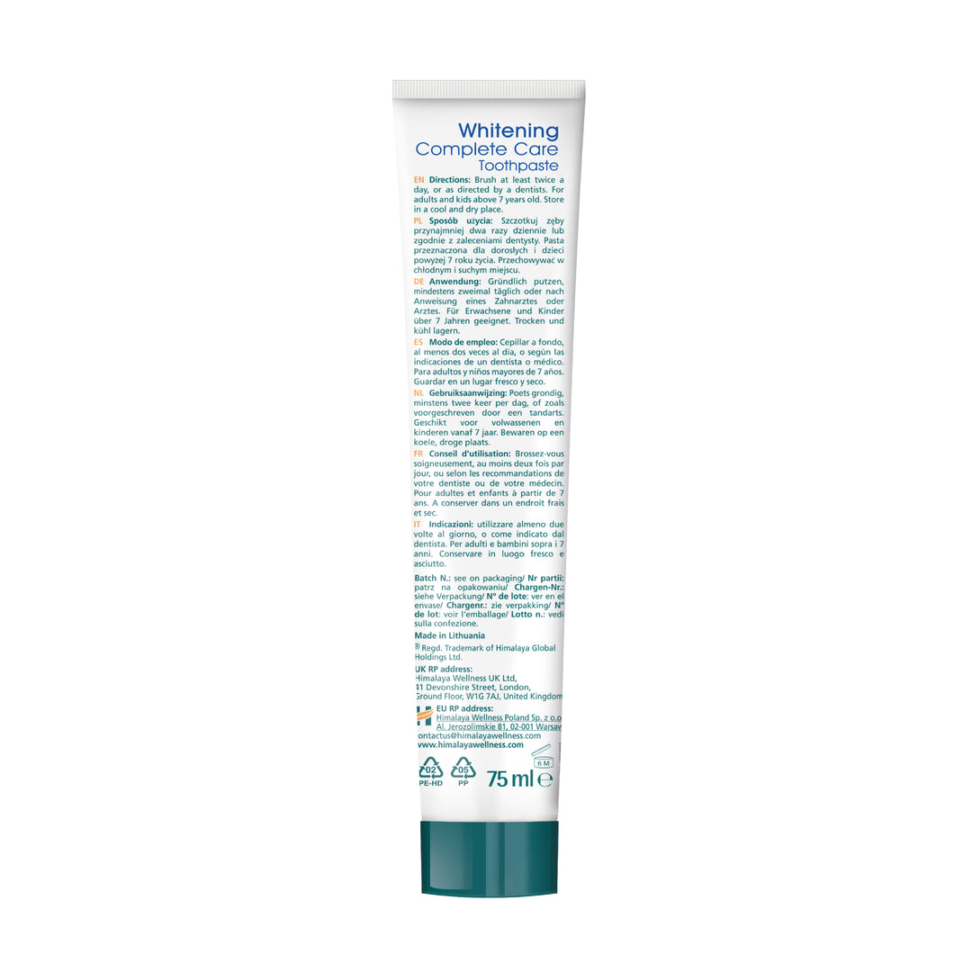 Himalaya Botanique Whitening Complete Care Zahnpasta – Pfefferminz 75 ml