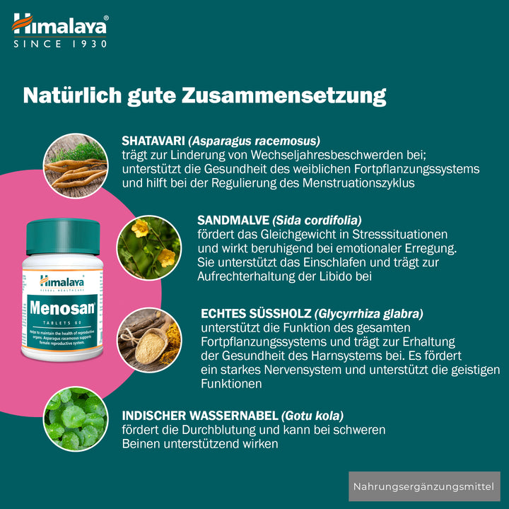 Himalaya Menosan - 60 Tablets