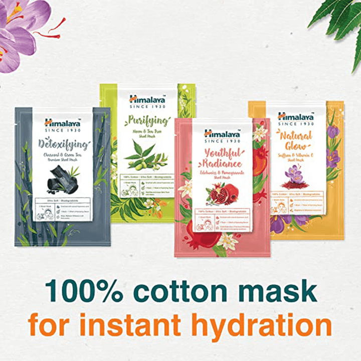 Himalaya Youthful Radiance Edelweiß & Granatapfel Sheet Mask - 30ml