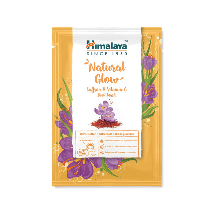 Himalaya Natural Glow Safran & Vitamin C Sheet Mask - 30ml